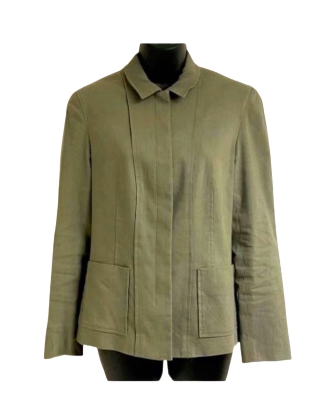 Calvin Klein Olive Green Collar Jacket